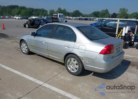 2002 Honda Civic Ex z USA, uszkodzony, nr VIN 1HGES26762L025259